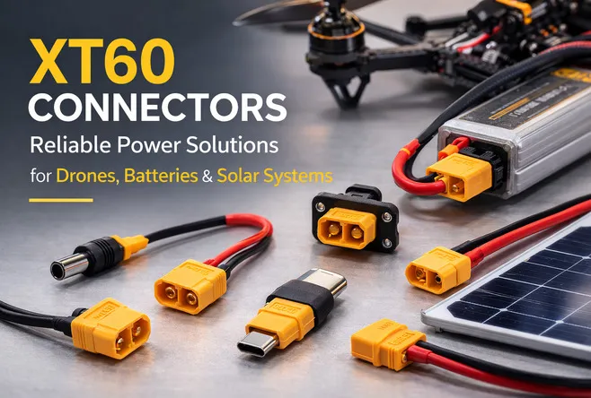 XT60 连接器和 XT60 电源线,用于可靠的高电流电源系统