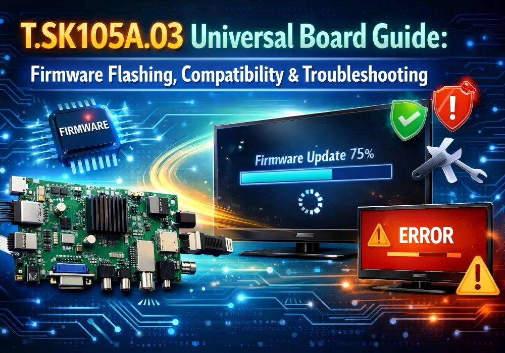 T.SK105A.03 Evrensel Yönetim Kurulu Kılavuzu: Firmware Yanıp Sönen, Uyumluluk ve Sorun Gideri