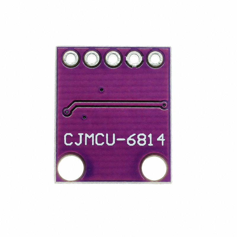 Rear view of the purple gas sensor PCB with CJMCU-6814 model marking