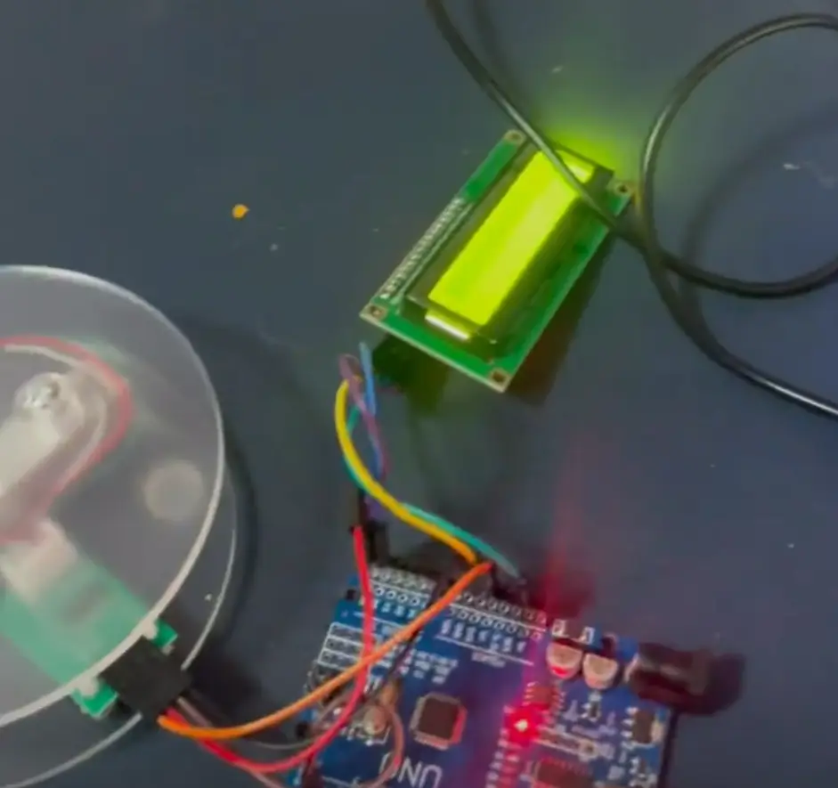 HX711 Arduino scale power-on test before load cell calibration