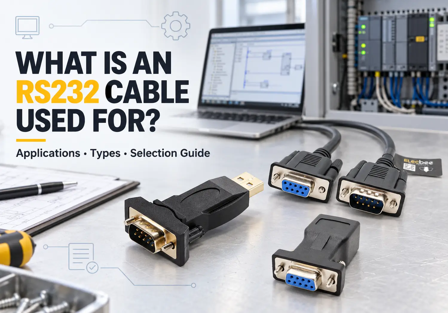 ¿Para qué se utiliza un cable RS232? Aplicaciones, tipos y guía de selección