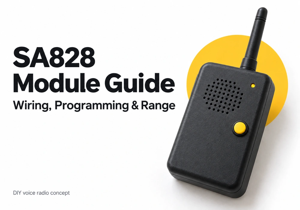 SA828 module guide with a DIY voice radio concept
