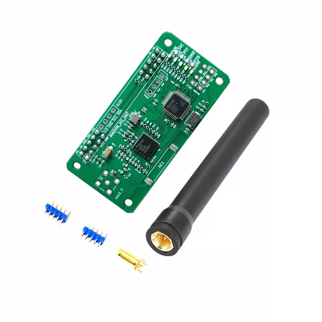 Elecbee MMDVM HS HAT Digital Radio Hotspot Board, UHF 433-900 MHz or VHF 144-220 MHz, 0.5 ppm, DMR P25 YSF D-Star, for Raspberry Pi