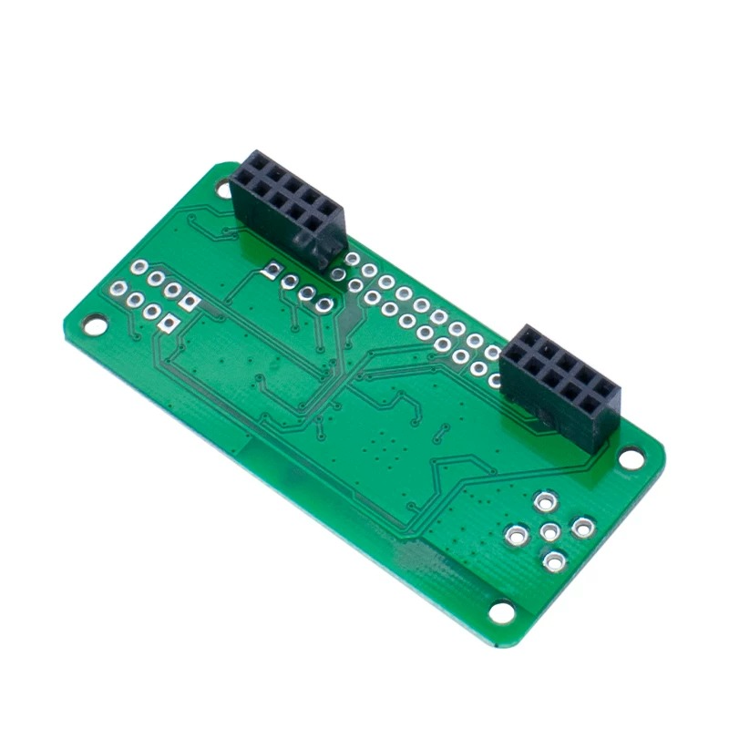 Rear view of the MMDVM HS HAT board with Raspberry Pi GPIO socket headers