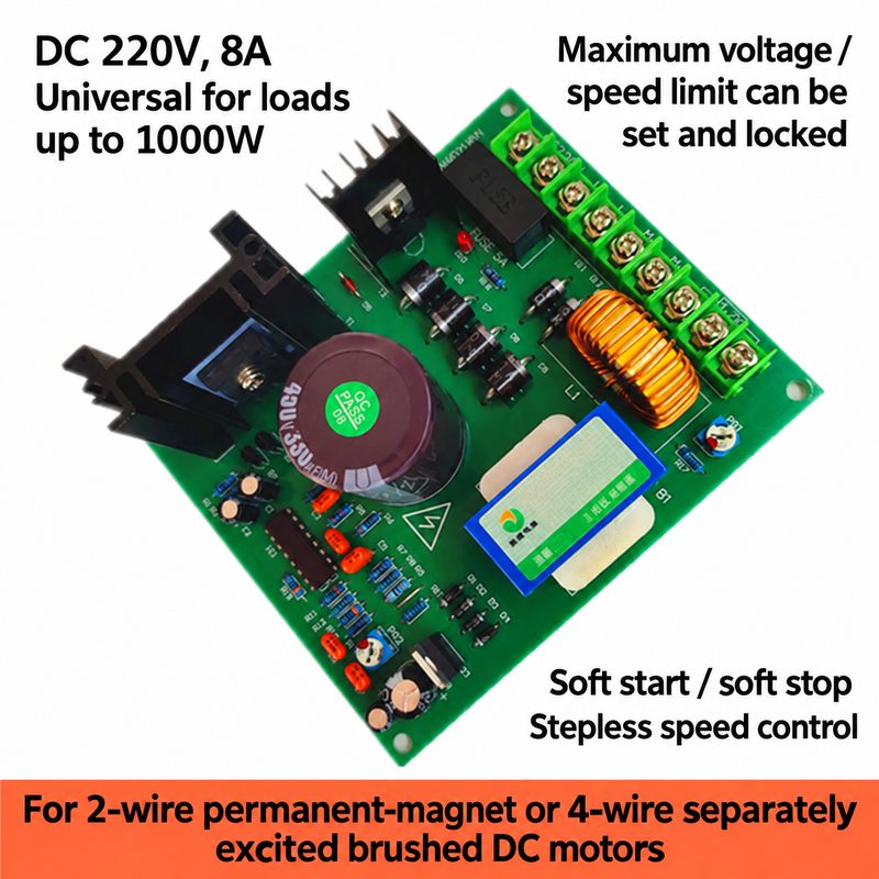 Brushed DC motor controller feature overview