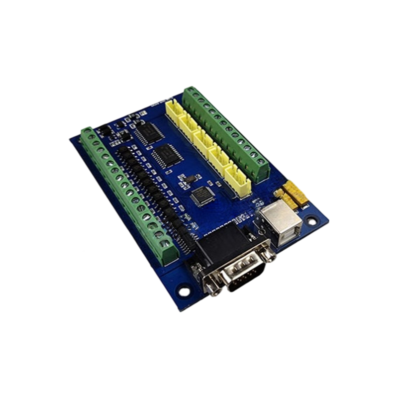 Elecbee Mach3 USB 数控运动控制器板 100kHz 4 驱动器输出,4 个光电耦合器输入接口,4 个中继驱动器输出,0-10V 主轴