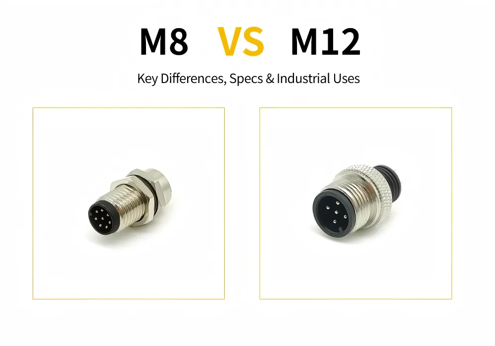 M8 vs M12 Connector: Key Differences, Specs & Industrial Uses