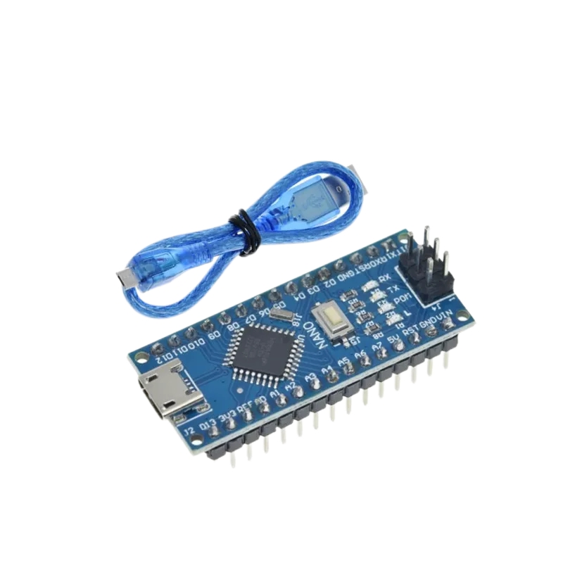 Elecbee Arduino Nano V3.0 改进版,ATmega328P 配备 CH340,Micro USB 接口,预售引脚,包含 Micro USB 线缆