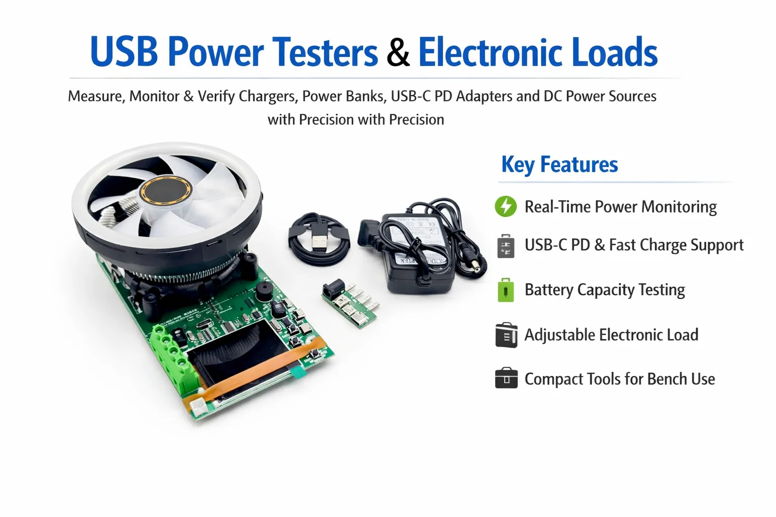 USB Power Testers & Electronic Loads