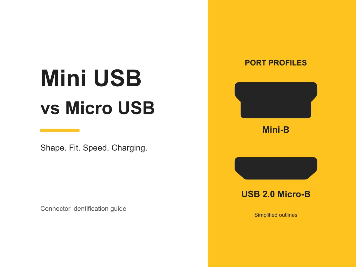 Mini USB vs Micro USB:違い・見分け方・互換性