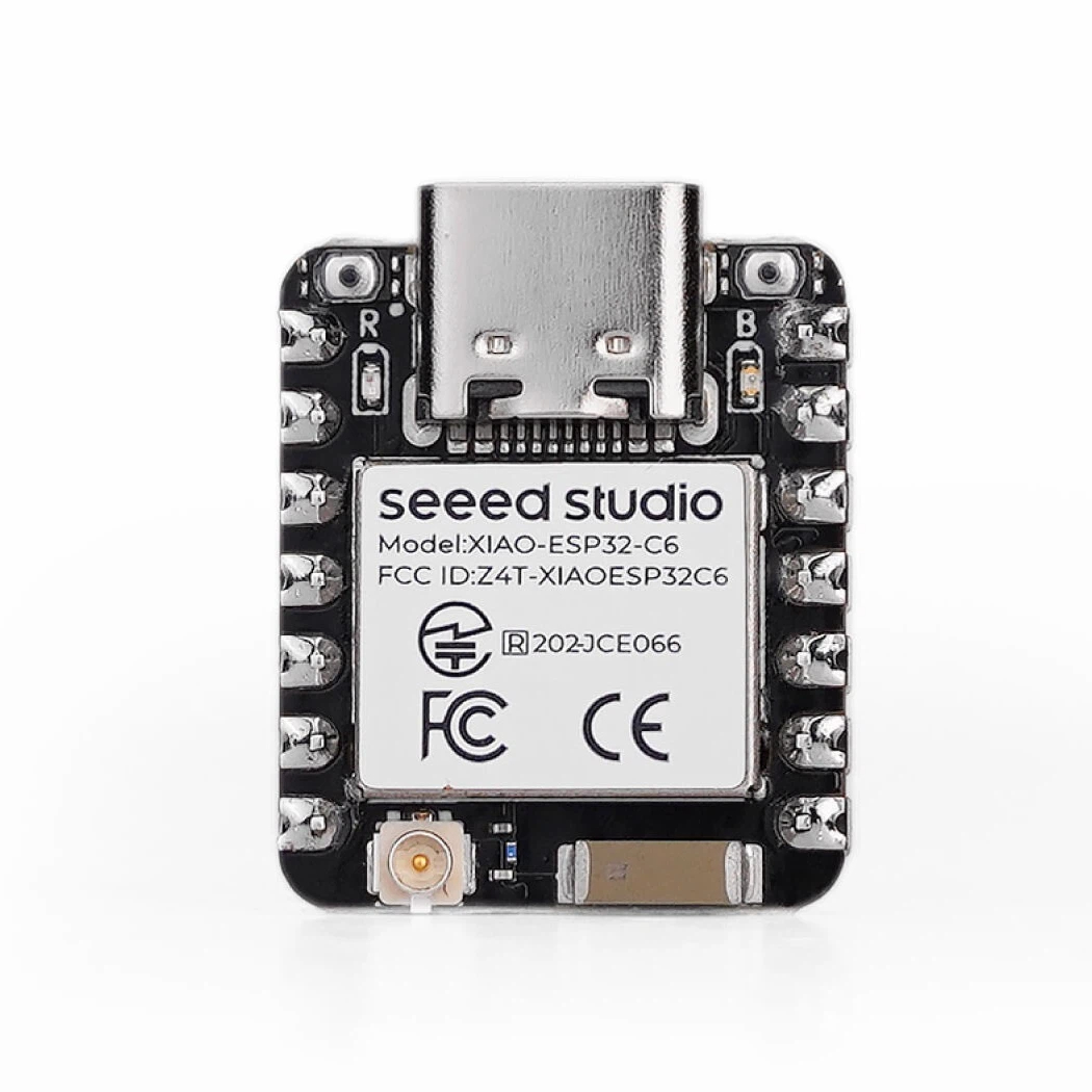 XIAO ESP32-C6 Pre-Soldered Development Board 160MHz RISC-V Wi-Fi 6 Bluetooth LE Zigbee Thread Matter 4MB Flash