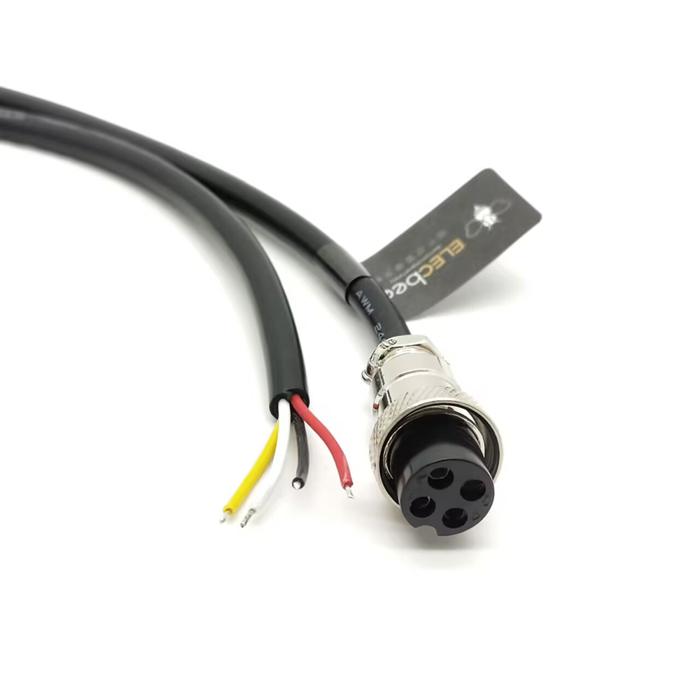 Elecbee GX16 Aviation Connector Butt-Joint Type 4pin  straight   Female with  1M Cable