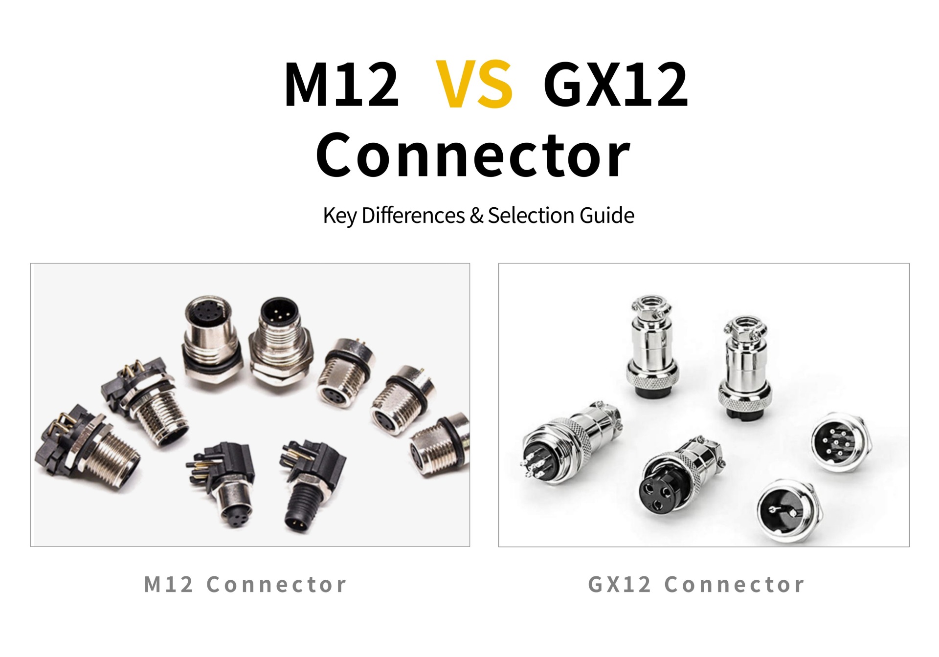What's the Difference Between M12 and GX12 Connectors? | Complete Comparison