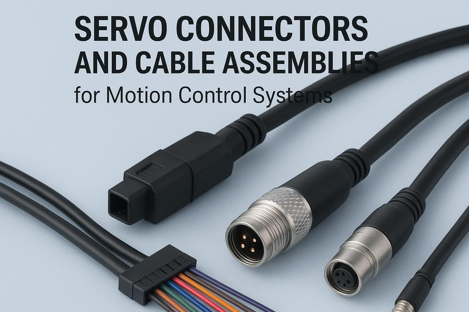 Servo Connectors and Cable Assemblies for Motion Control Systems