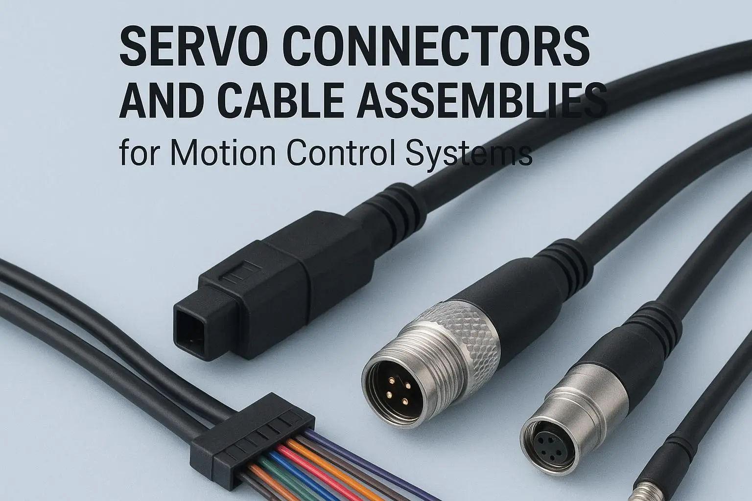 Servo Connectors and Cable Assemblies for Motion Control Systems