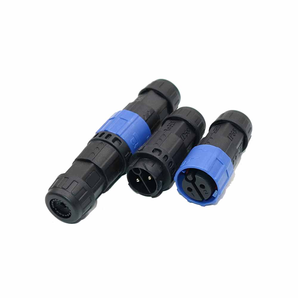 Elecbee M19 Bayonet Waterproof Connector Male and Female Plug 2 Cores, Screw Locking Type Battery Charger Connector