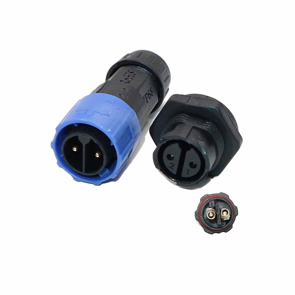 Elecbee M19 Waterproof Connector Male and Female Power Connector 2-Core Plug Socket Led Power Connector Control Box Plug Bayonet