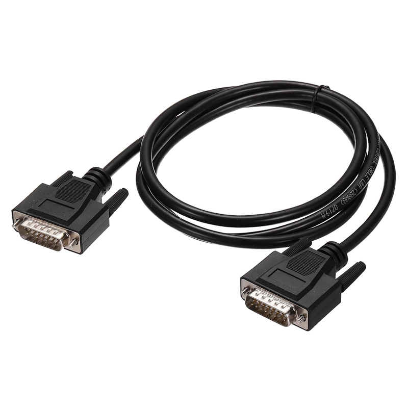 D-sub 15 Male to Male Cable Assembles Connector with AWG24/26/28/32