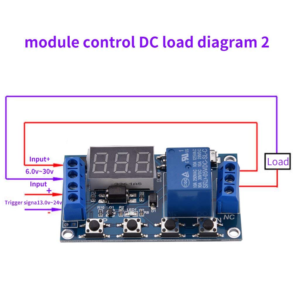 Akozon Zeitgeber Relais Modul Zeitverzögerungsrelais DC12V Verzögerung Akozon Zeitgeber Relais Modul Zeitverzögerungsrelais DC12V Verzögerung