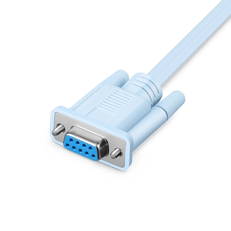 RJ45 转RS232 DB9 9Pin串口公转RJ45母Cat5以太网LAN线