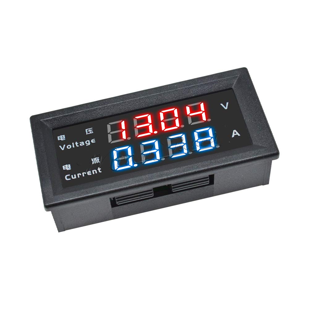 Elecbee 0.28" Digital Voltmeter Ammeter DC 100V/200V 10A Voltage Current Meter Gauge 4-Digit LED Display