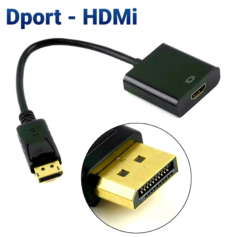 Elecbee DP to HDMI cable; DisplayPort to HDMI adapter cable