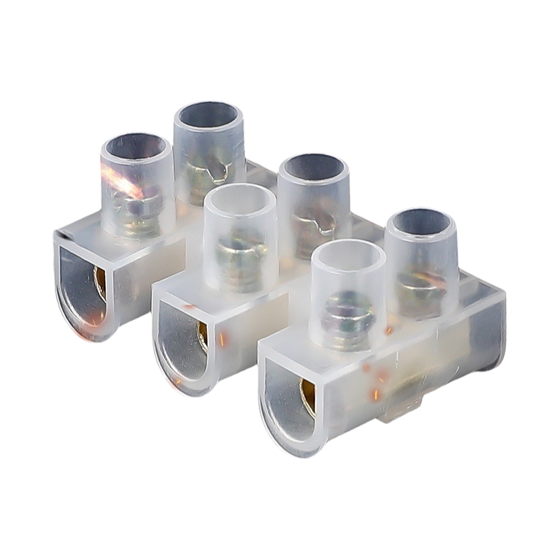 Elecbee Terminal Connector Strips White 3 Position / 6 Contact Cable Connecor 10 pcs