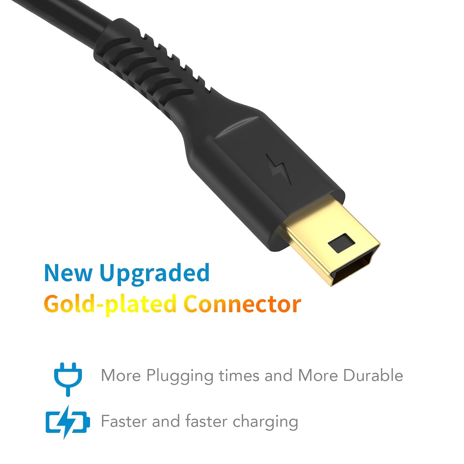 Câble Adaptateur USB Micro-B Mâle Vers USB-A Mâle - Pour Appareils Photo, PDA, PS3