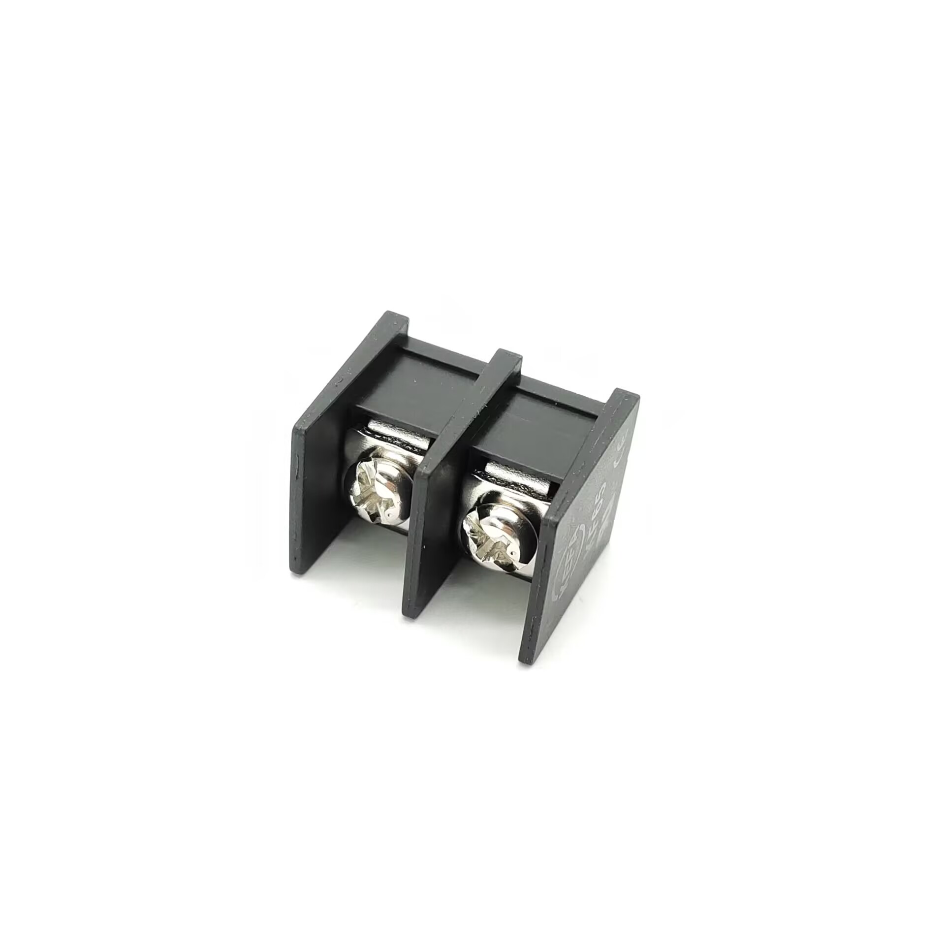 Elecbee 2 Position Barrier Terminal Block PCB Mount Straight Black