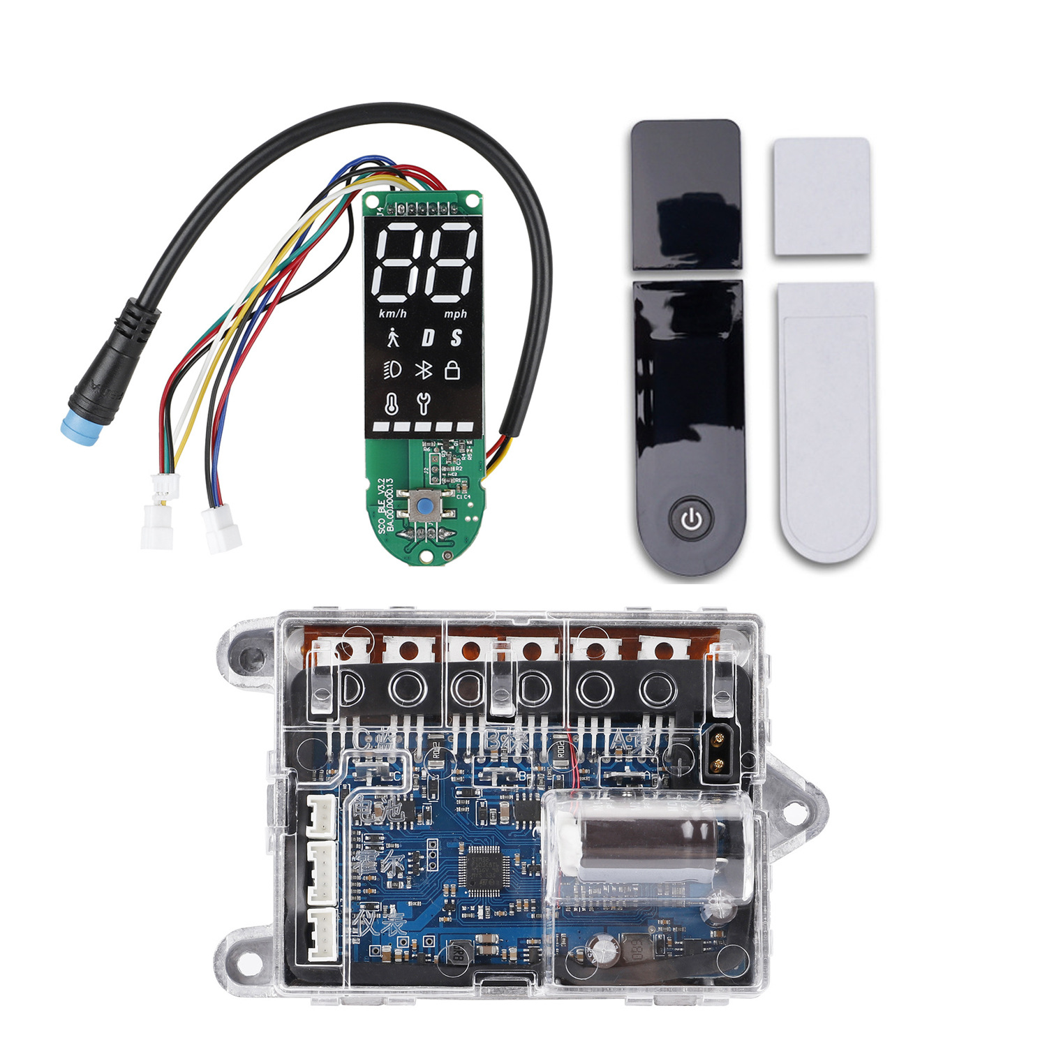 Elecbee M365 Pro 主板电路板仪表板带显示套件用于电动滑板车