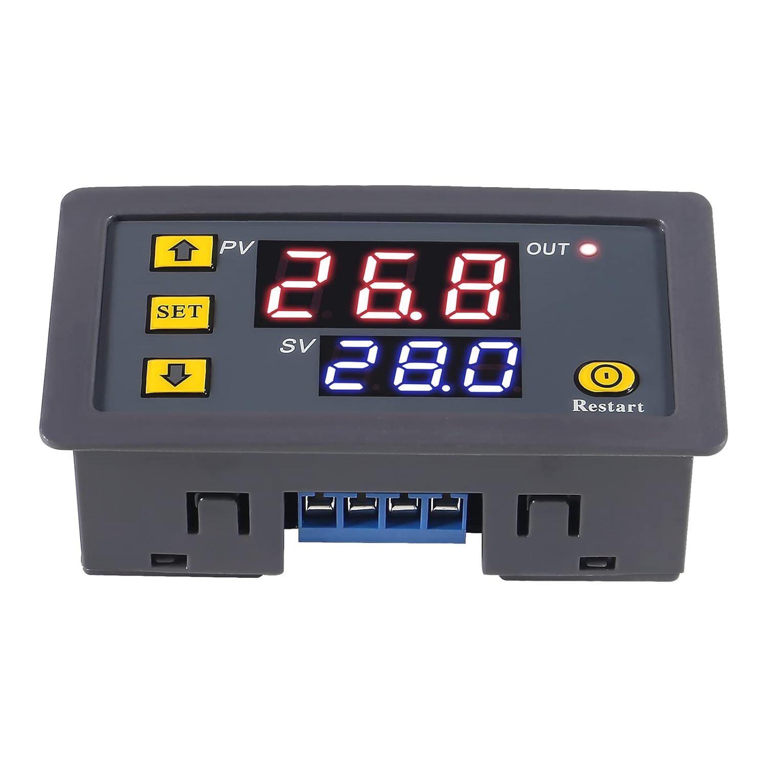 Elecbee Timer Delay Relay DC12V / AC110V-220V Programmable LED Display Digital Timer Switch Trigger Cycle Timer Delay Relay Module