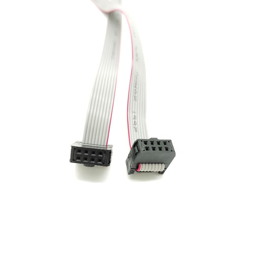 2,54 mm 2x4 Pin 8 Pin 8 Draht IDC Flachband Kabel Länge 30CM