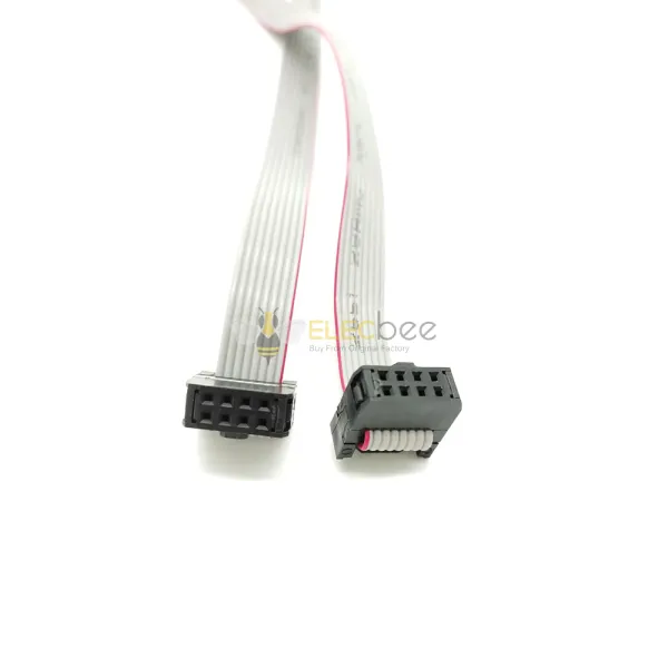 2,54 mm 2x4 Pin 8 Pin 8 Draht IDC Flachband Kabel Länge 30CM 2,54 mm 2x4 Pin 8 Pin 8 Draht IDC Flachband Kabel Länge 30CM