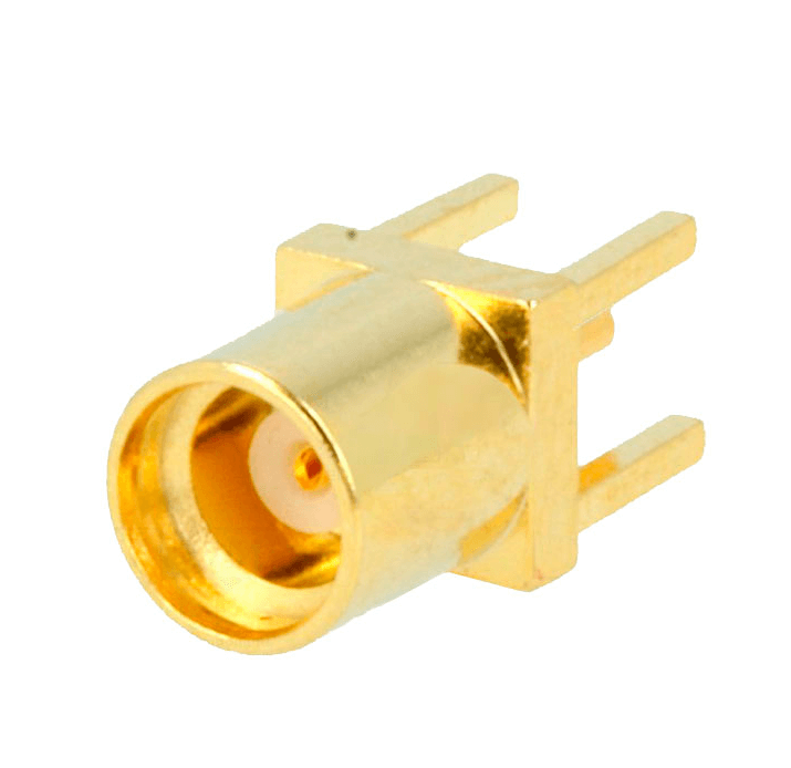 Elecbee PCB Mount MMCX Connector Female Straight Solder Through Hole 50Ω 