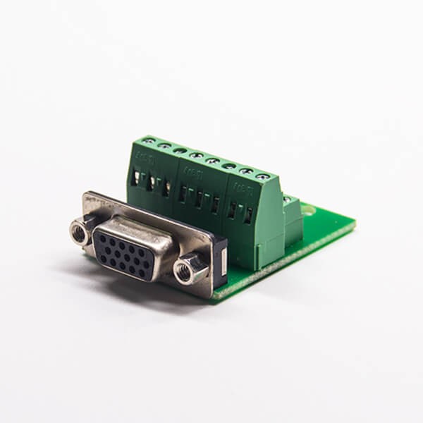 Elecbee 15 Pin D Sub Adapter Female High Density D-Sub Straight to Breakout Board 16Pin