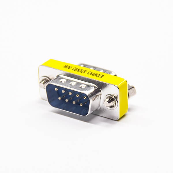 Elecbee DB9 Male To Male Adapter Standard D-Sub 9 Pin Straight Metal