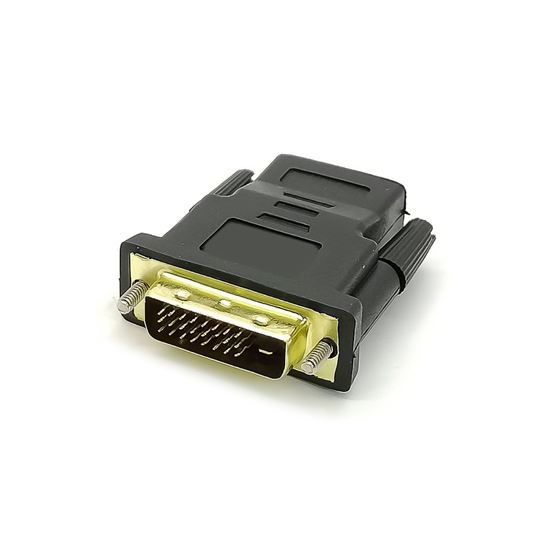 Elecbee HDMI 母口转 DVI-D 双链路公口 (24+1) 双向适配器转换器 | 支持 1080p 全高清