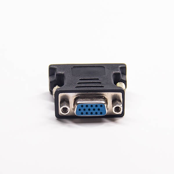 Elecbee Mini Displayport Gender Changer High Density D-Sub 180° Female 15pin VGA To DVI Male 18+1pin