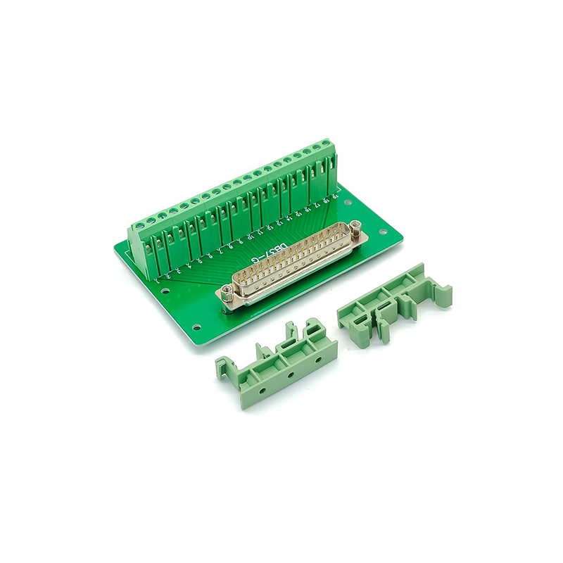 Elecbee DC2 34P Latched Header Connector Extension Line Terminal PLC Relay Extension Board 34 Pin Connector Bullhorn Terminal Block 34 Pin Latched Header Connector with Simple Bracket