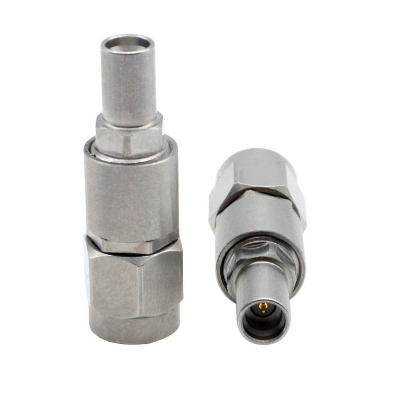 Elecbee 2.92MM Male Plug to SMP Male Straight Stainless Steel 40GHZ Adapter High Performance