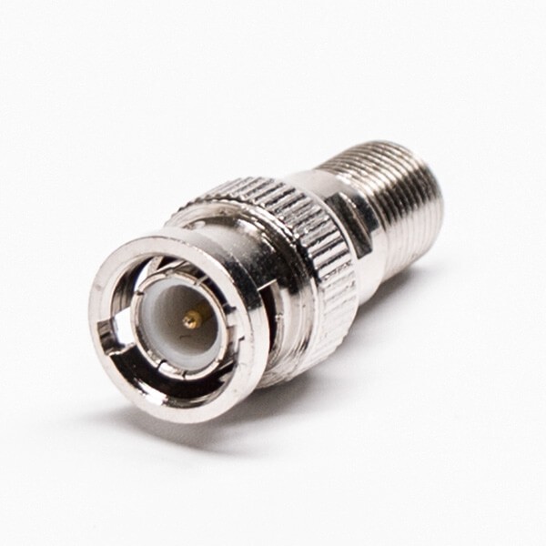 Elecbee 20pcs BNC Male to F Female Straight Adapter Nickel Plated 75 Ohm
