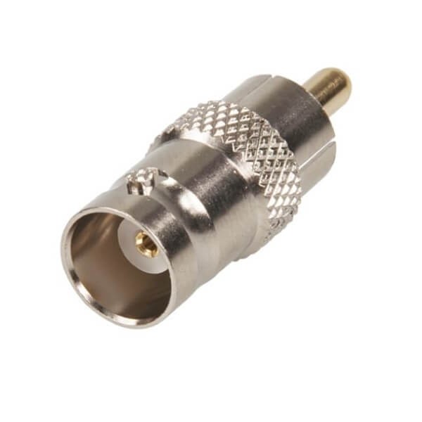 Elecbee 20pcs RCA Plug to BNC Socket Straight 75Ω RF Adapter 250MHz 75 Ohm