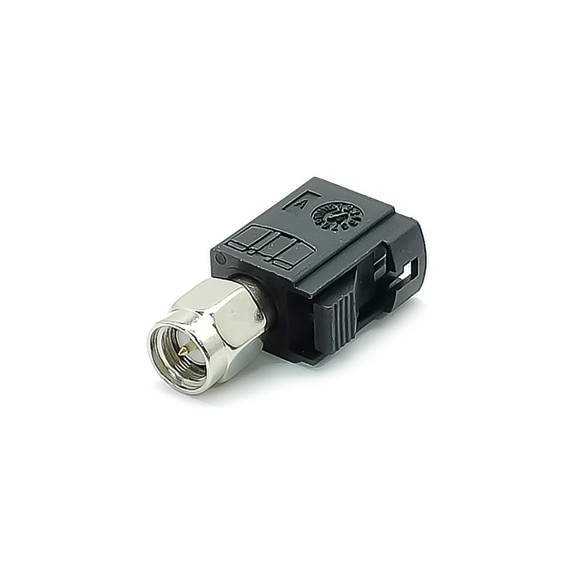 Elecbee A Code Fakra Female to SMA Male Adapter Car RF Panel Mount Automotive Radio Connector