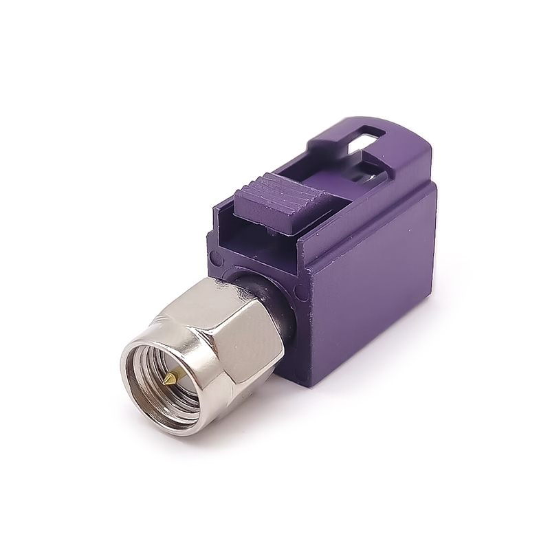 Elecbee D Code Fakra Female to SMA Male Adapter Car RF Panel Mount Satellite Radio Antenna Connector