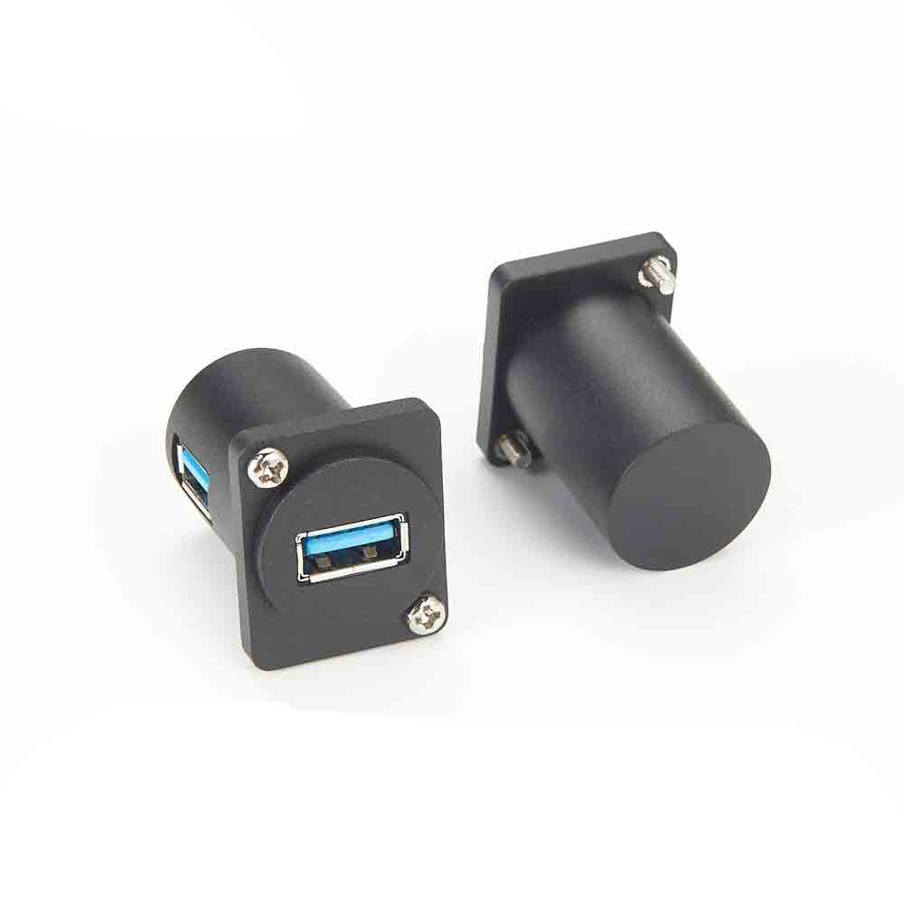Elecbee USB 3.0 Type A 90 Degrees Female Connector D-type Right Angle Adapter