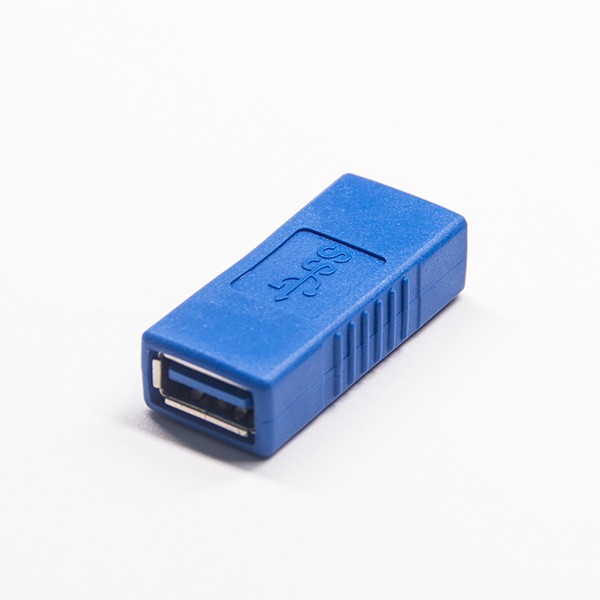 Elecbee USB 3.0 A Female to Female Blue Straight Adapter