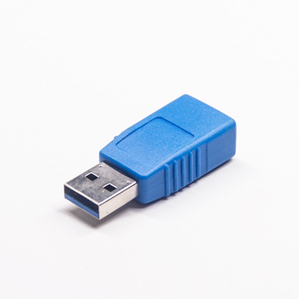 Elecbee USB 3.0 A Male to Female Blue Straight Adapter