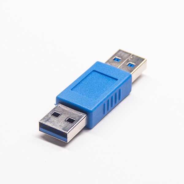 Elecbee USB 3.0 Type A Male to Male Blue Straight Adapter