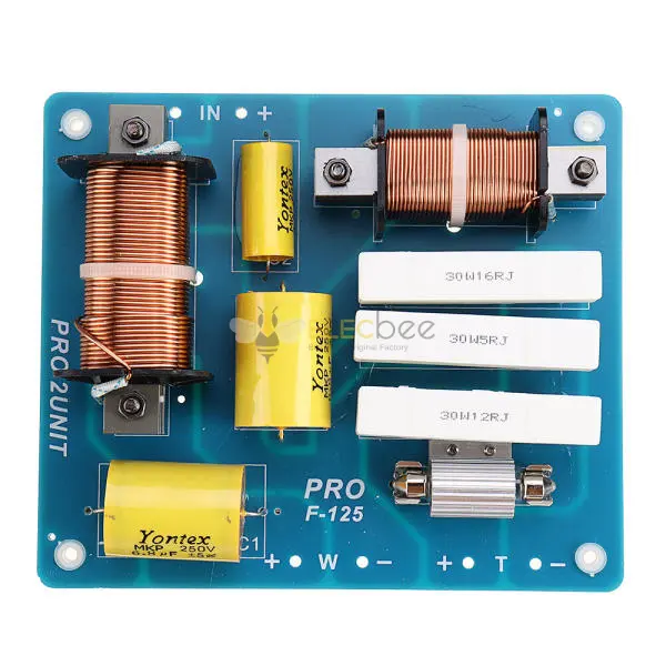 Carriere 120W Diviseur de Fréquence de Haut-Parleur Audio 2 Voies 20Khz Diviseur de Fréquence des Aigus et des Basses HiFi Filtre Croisé Haute Fidélité Carriere 120W Diviseur de Fréquence de Haut-Parleur Audio 2 Voies 20Khz Diviseur de Fréquence des Aigus et des Basses HiFi Filtre Croisé Haute Fidélité