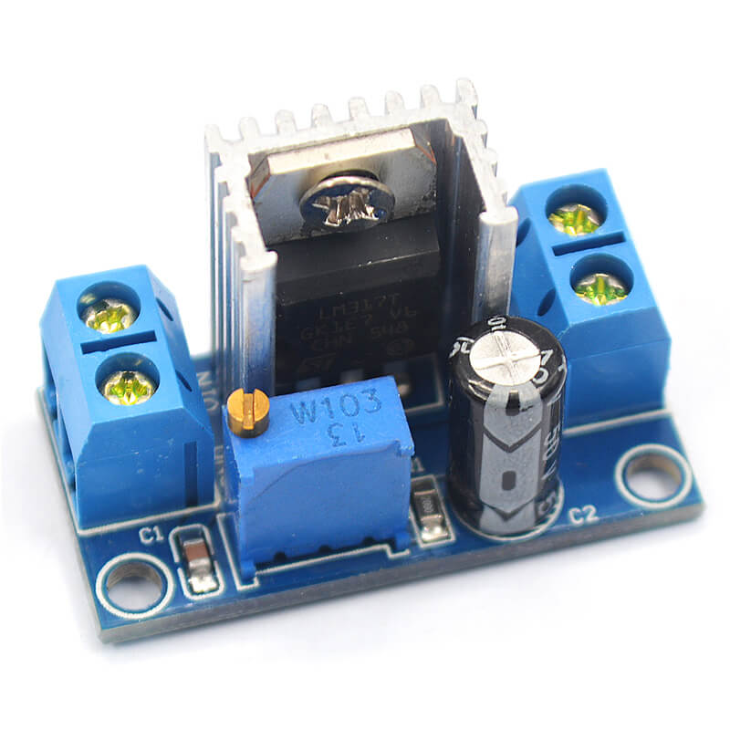 Elecbee LM317可调稳压电源模块 DC-DC直流转换器 降压板 可调线性稳压器